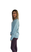 Track Oversized Sweater in Baby Blue